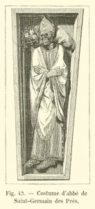 Traje de abad de Saint-Germain des Prés de French School