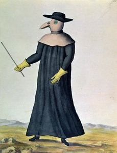 Traje diseñado para proteger a los médicos de la peste de French School