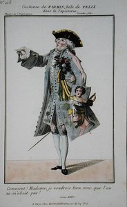 Traje para Firmin en el papel de Felix en La Tapisserie, lámina 108 de 