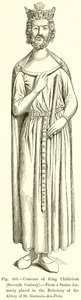 Traje del rey Childeberto de French School