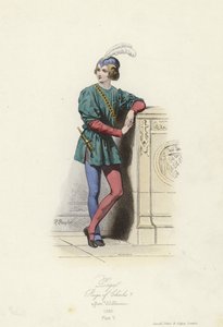 Traje de un paje, reinado de Carlos V de Francia de French School
