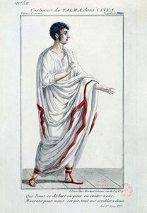 Traje del comediante François-Joseph Talma en la tragedia 