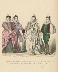 Traje de la nobleza francesa, 1581 de French School