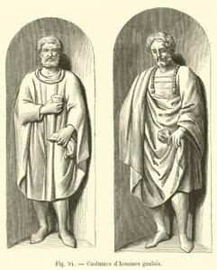 Trajes de hombres galos de French School