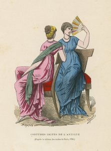 Trajes que imitan los de la antigüedad, 1798