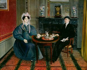 Pareja tomando té, c.1830
