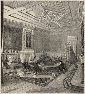 Cour des comptes - sala de comités - Grabado en "Tableau-de-Paris" por Edmond Texier 1852 de French School