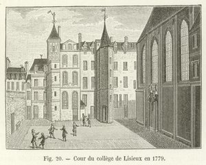 Patio del colegio de Lisieux en 1779
