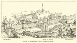 Convento de los Jacobinos y muro de Philippe-Auguste de French School