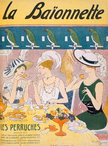 Ilustración de portada de la revista La Baionnette, 1914-18 de French School