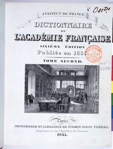 Portada del Dictionnaire de l