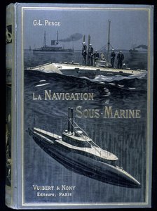 Portada del libro “La navegación submarina”, de Pesce, ed. Vuibert