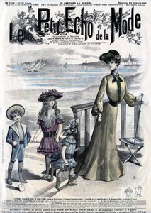 Portada de la revista femenina Le Petit Echo de la Mode, n28 del 12 de julio