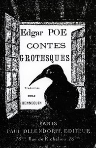 Portada de Contes Grotesques de Edgar Allan Poe, publicado en 1882 de French School