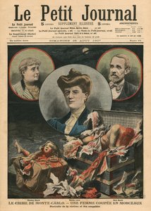 Crimen de Monte Carlo, una mujer cortada en pedazos, ilustración de 