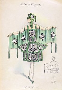 Disfraz de crucigrama, c.1920 de French School