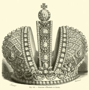 Corona de Isabel de Rusia de French School