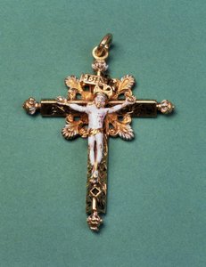 Crucifijo dado por María Reina de Escocia al último Abad de Westminster, John Feckenham de French School
