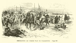 Cruzados en camino a Palestina de French School