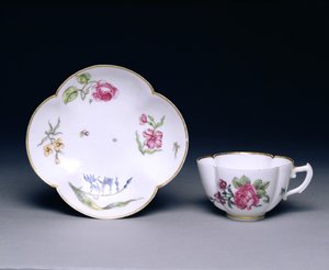 Taza y platillo, Vincennes, c.1745-52