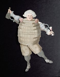 Recorte de Louis Riqueti (1754-92) Vizconde de Mirabeau, apodado Mirabeau-Tonneau (barril) c.1790