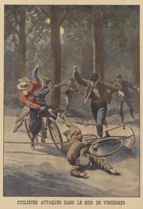 Ciclistas atacados en el Bois de Vincennes en París de French School