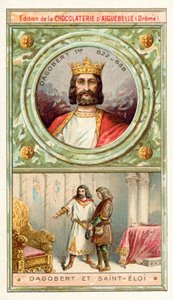 Dagoberto I y San Eloy, siglo VII de French School