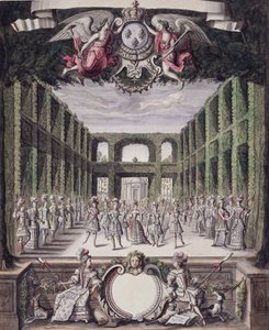 Baile en un Jardín Formal, de una colección titulada Les Menus Plaisirs du Roi