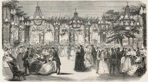 Salón de baile construido en el jardín del Hotel Lambert en la Isla Saint Louis, 2 rue Saint Louis en l
