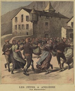Baile durante las festividades en Andorra