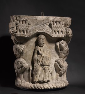 Daniel en el foso de los leones, c.1125-1150 de French School