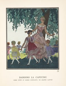 Dansons la Capucine, de una colección de láminas de moda de French School