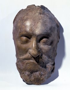 Máscara mortuoria de Enrique IV (1553-1610) Rey de Francia (cera) de French School