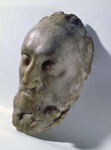 Máscara mortuoria de Enrique IV (1553-1610) Rey de Francia (cera) de French School