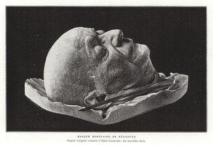Máscara mortuoria de Pierre-Jean de Béranger, poeta y compositor francés