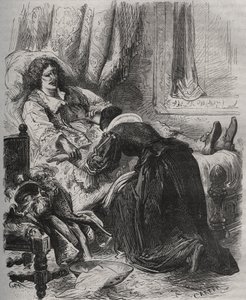 Muerte de Jean Baptiste Poquelin, dit Moliere (1622-1673), 17 de febrero. de French School