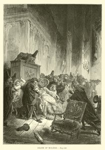 Muerte de Molière de French School