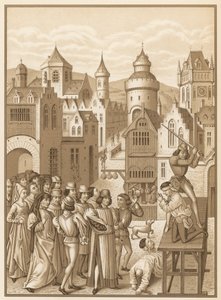 Decapitación de Guillaume de Pommiers de French School