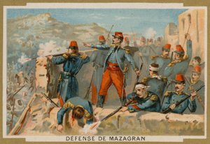 Defensa de Mazagran por los franceses, Argelia, 1840 de French School