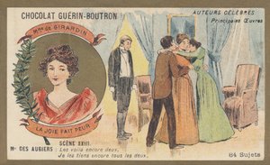 Delphine Gay esposa de Girardin (1804-1855), escritora y periodista francesa, autora de “La joie fait peur”, comedia en un acto y prosa (1855) de French School