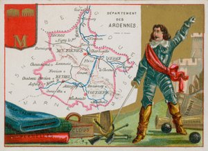 Departamento de Ardennes en el noreste de Francia de French School