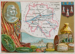 Departamento de Indre et Loire en el centro-oeste de Francia de French School