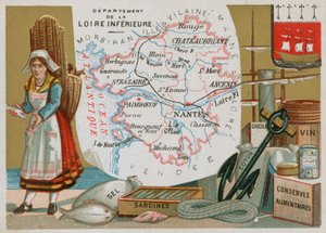 Departamento de Loire Inferieure en el oeste de Francia