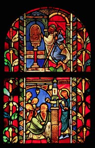 La ventana de San Nicolás (ex Catedral de Troyes) de French School