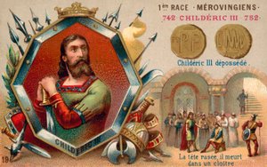 Deposición de Childerico III, 752 de French School