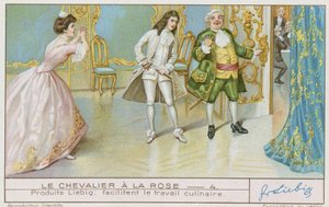 El caballero de la rosa de French School
