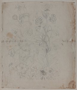 Dibujo de diseño, finales del siglo XVIII de French School