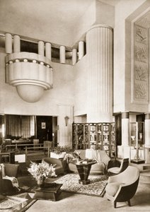 Diseño para el Salón del Pabellón Primavera en la Exposición Internacional de París en 1925 de French School