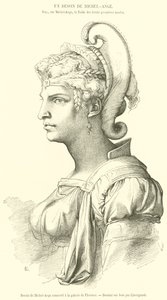 Dibujo de Miguel Ángel conservado en la galería de Florencia de French School