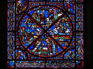 (detalle) de escenas de la vida de San Esteban de French School